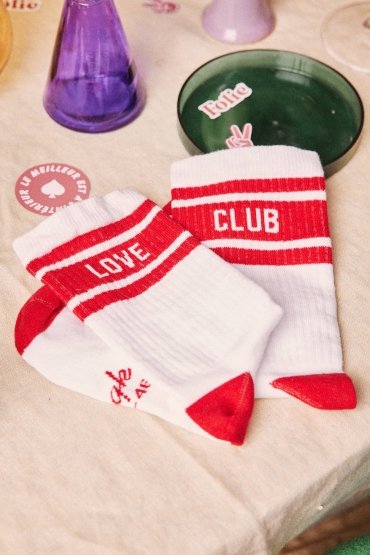 Chaussettes Valentine Blanc